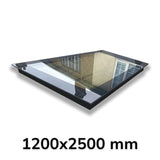 1200 x 2500 mm LD Frameless Triple Glazed Flat Roof Skylight