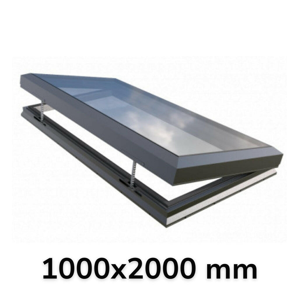 1000 x 2000 mm Electric Opening Glass Link Skylight (Premium Range)