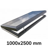 1000 x 2500 mm Electric Opening Glass Link Skylight (Premium Range)