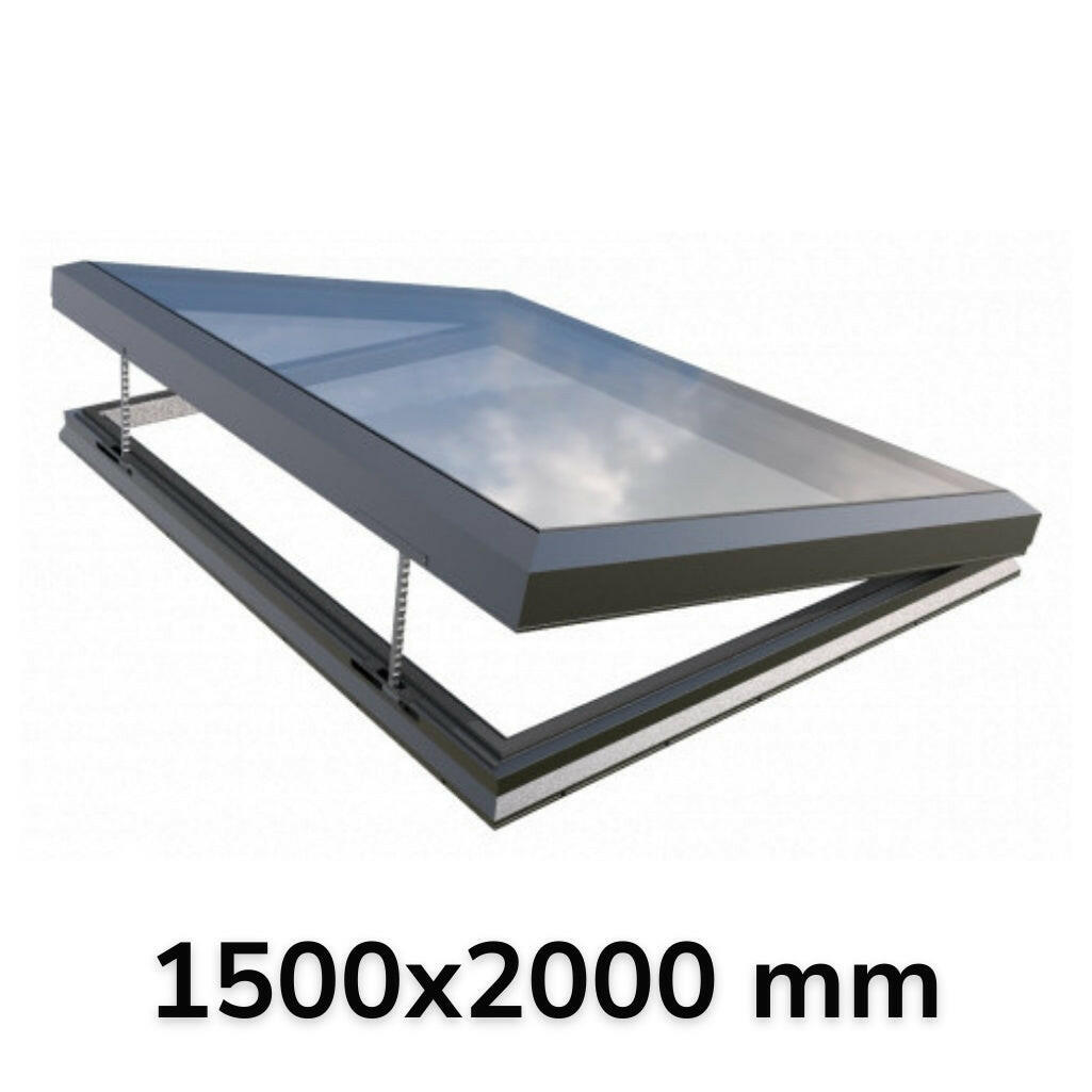 1500 x 2000 mm Electric Opening Glass Link Skylight (Premium Range)