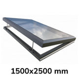 1500 x 2500 mm Electric Opening Glass Link Skylight (Premium Range)