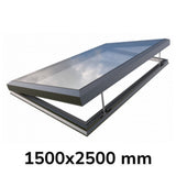 1500 x 2500 mm Electric Opening Glass Link Skylight (Premium Range)