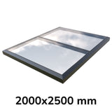 2000 x 2500 mm Fixed Glass Link Modular Skylight (1 Fixed 0 Opening)