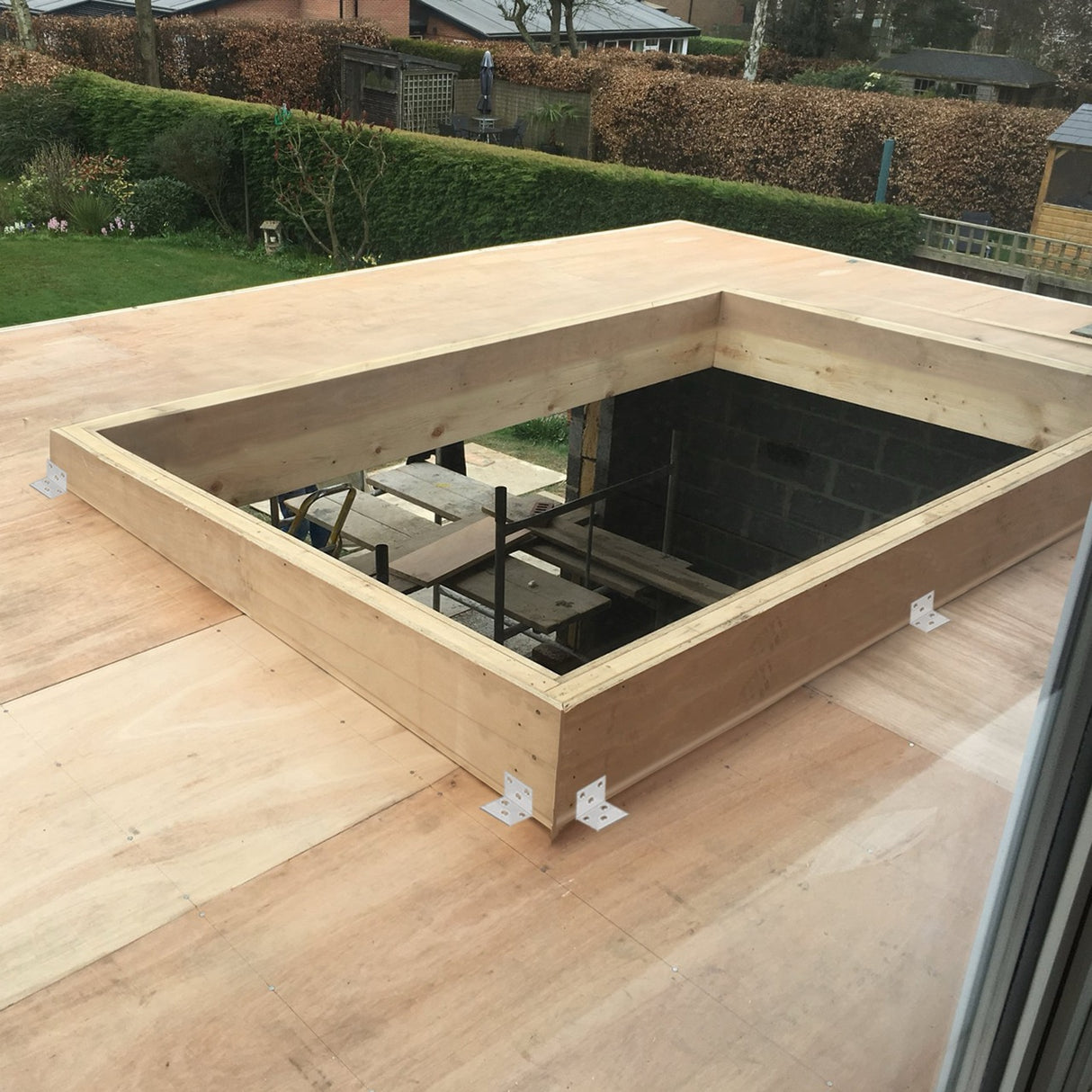 1000 x 1000 mm Insulated Upstand for Flat Roof Skylight