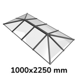 1000 x 2250 mm Stratus Aluminium Roof Lantern Style 7 (Traditional)