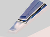 1000 x 4000 mm Electric Opening Glass Link Modular Skylight (1 Fixed 1 Opening)