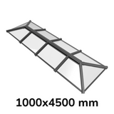 1000 x 4500 mm Stratus Aluminium Roof Lantern Style 6 (Traditional)