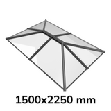 1500 x 2250 mm Stratus Aluminium Roof Lantern Style 4 (Traditional)