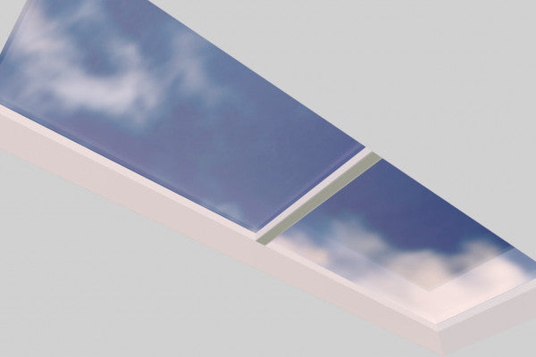 1500 x 4500 mm Fixed Glass Link Modular Skylight (2 Fixed 0 Opening)