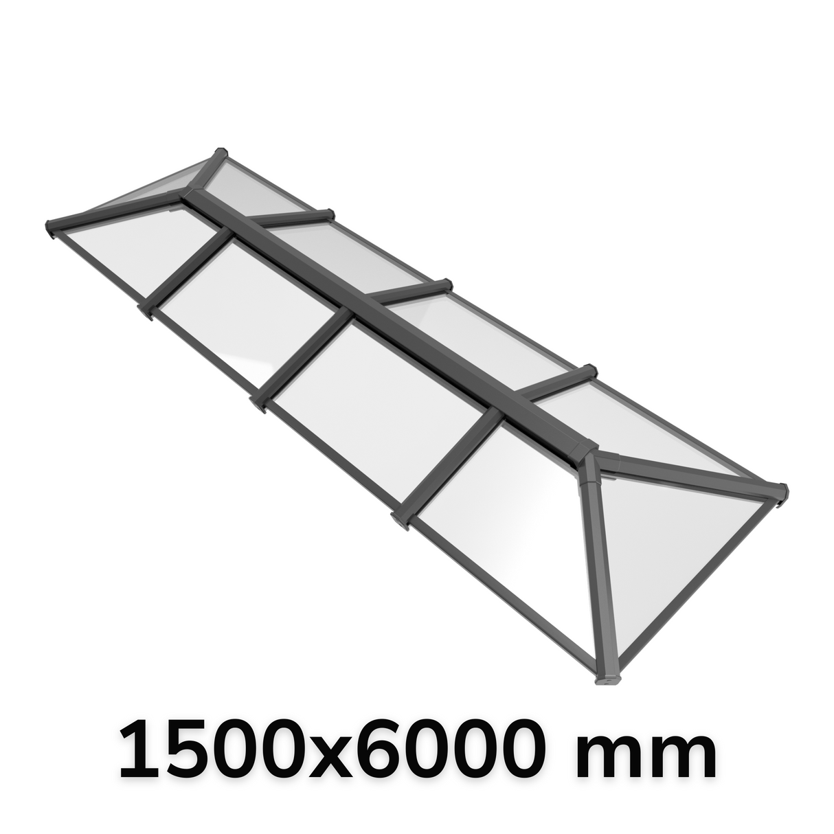 1500 x 6000 mm Stratus Aluminium Roof Lantern Style 6 (Traditional)