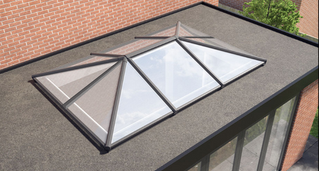 1200 x 4500 mm Stratus Aluminium Roof Lantern Style 5 (Traditional)