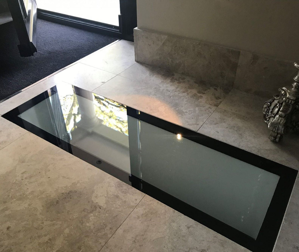 1000 x 1000 mm Frameless Walk-on Skylight