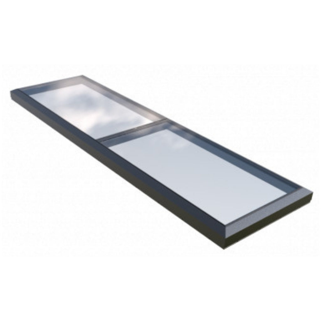 1000 x 3500 mm Fixed Glass Link Modular Skylight (1 Fixed 0 Opening)