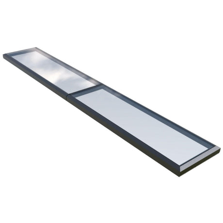 1000 x 6000 mm Fixed Glass Link Modular Skylight (2 Fixed 0 Opening)