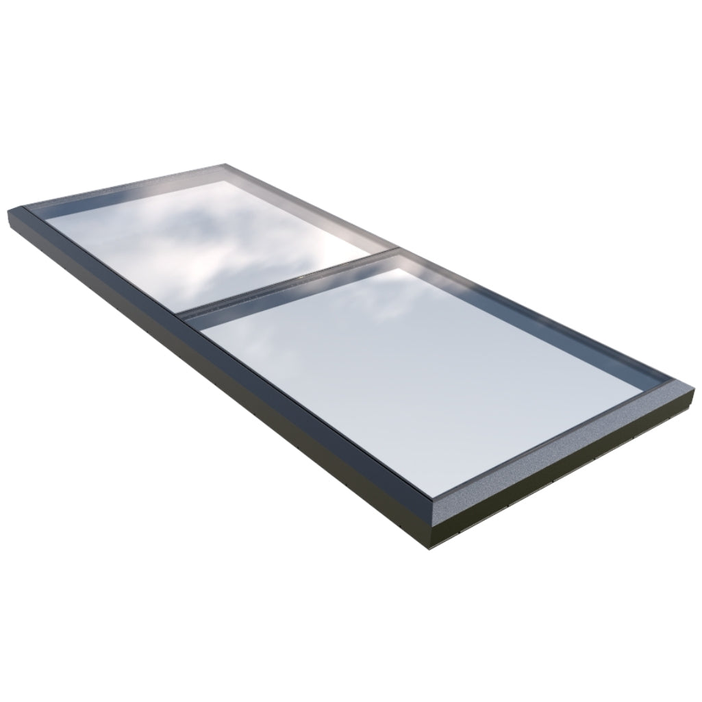 1500 x 3500 mm Fixed Glass Link Modular Skylight (1 Fixed 0 Opening)