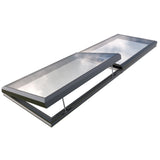 1500 x 5500 mm Electric Opening Glass Link Modular Skylight (1 Fixed 1 Opening)