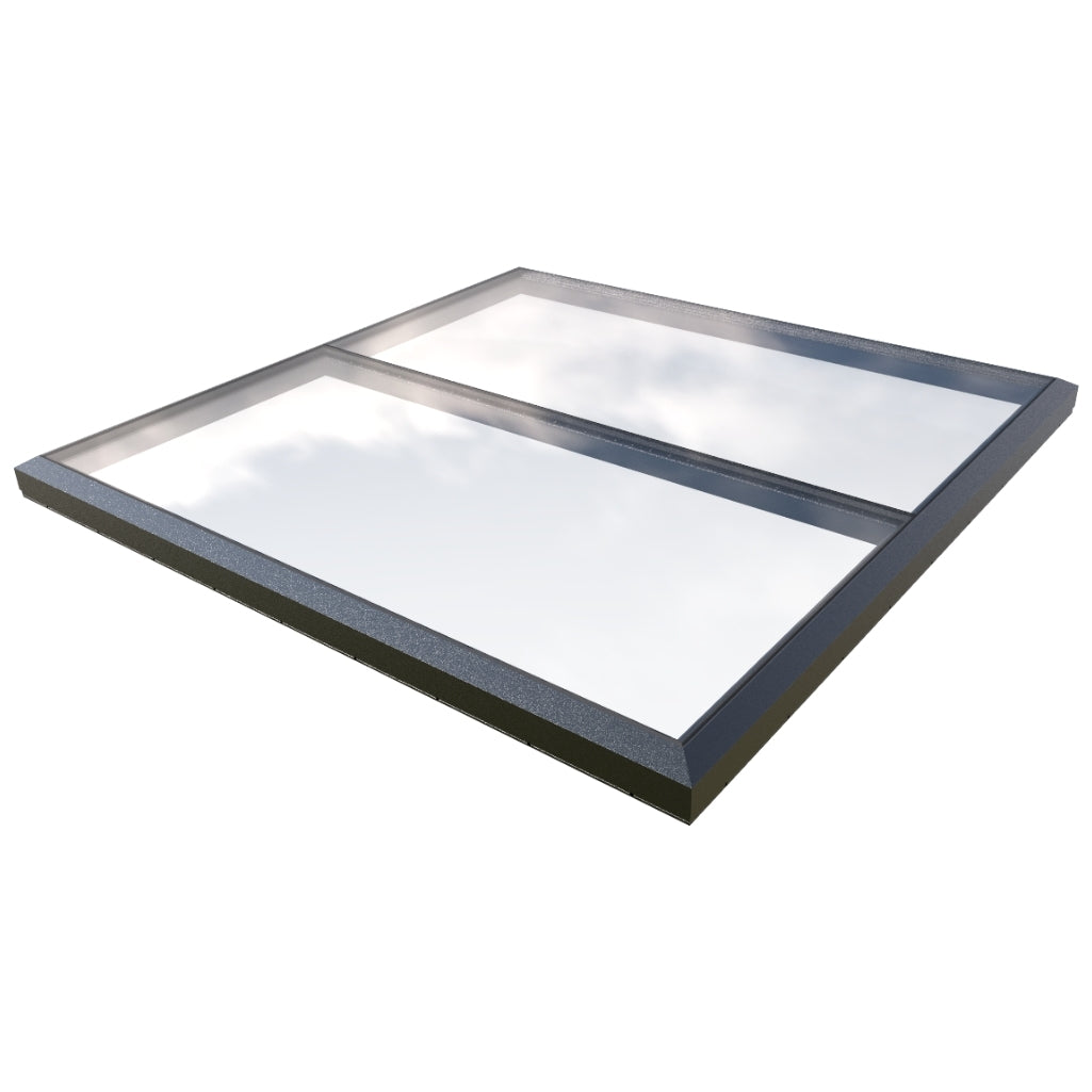 2000 x 2000 mm Fixed Glass Link Modular Skylight (1 Fixed 0 Opening)