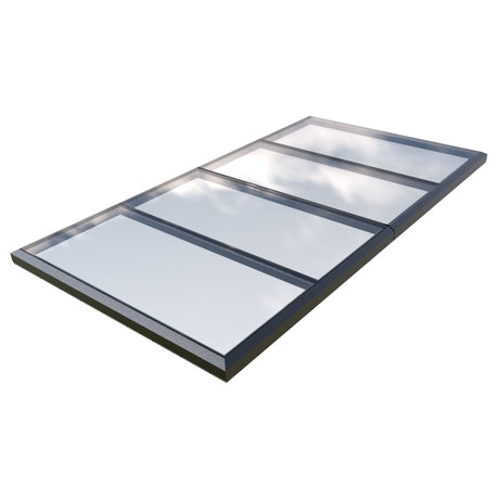 2000 x 5000 mm Fixed Glass Link Modular Skylight (2 Fixed 0 Opening)