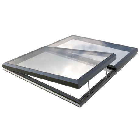 2500 x 3000 mm Electric Opening Glass Link Modular Skylight (1 Fixed 1 Opening)