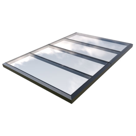 2500 x 3500 mm Fixed Glass Link Modular Skylight (2 Fixed 0 Opening)