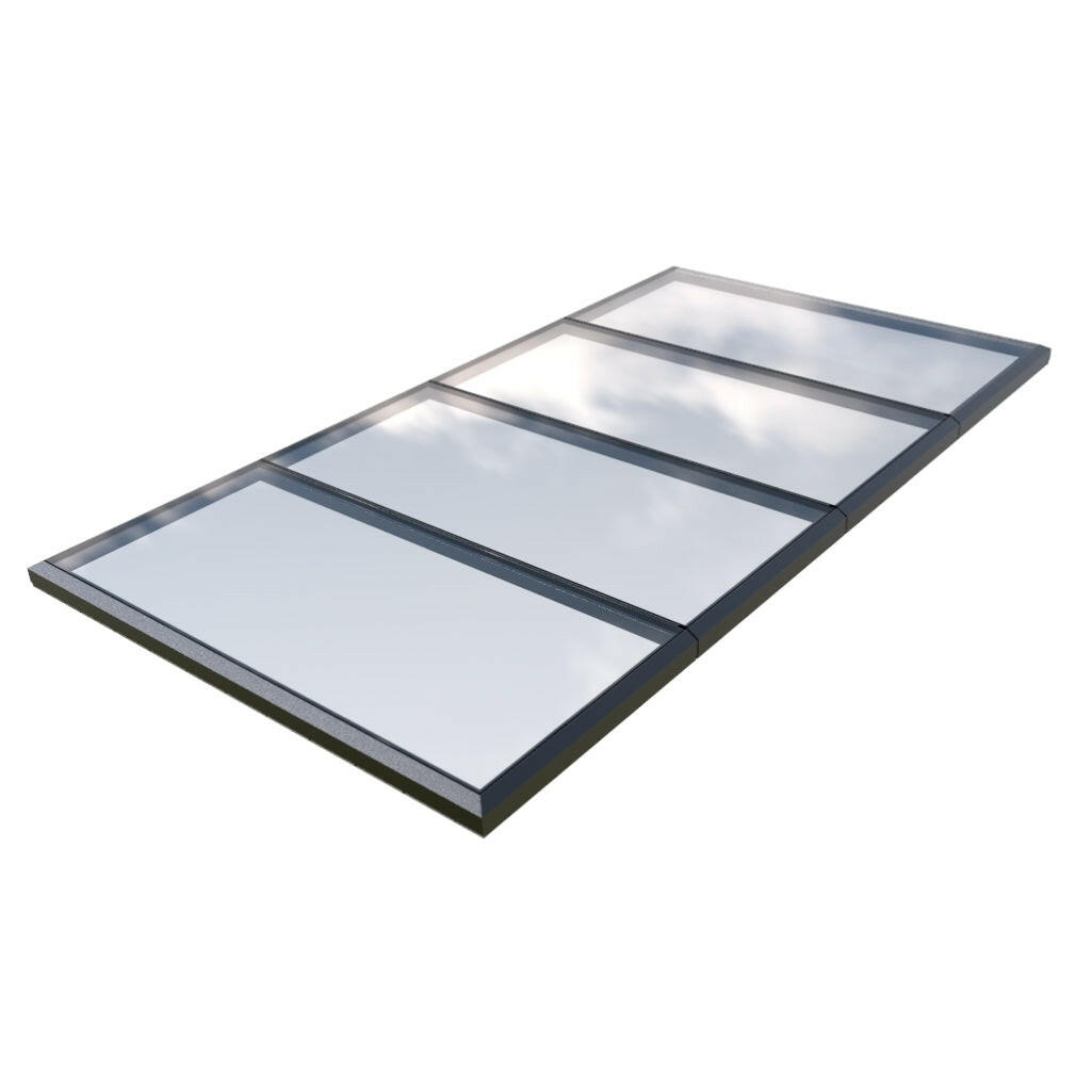 3000 x 5500 mm Fixed Glass Link Modular Skylight (4 Fixed 0 Opening)