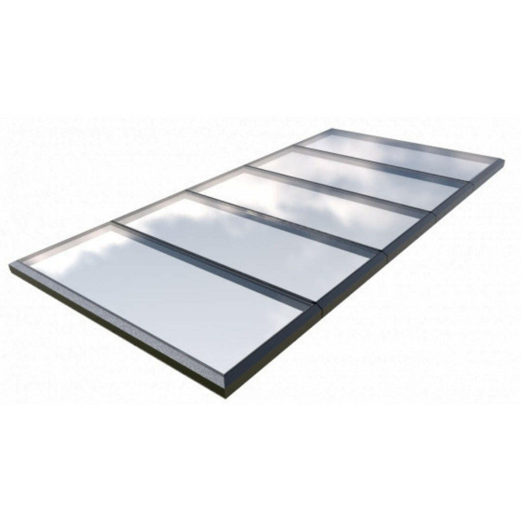 3000 x 6000 mm Fixed Glass Link Modular Skylight (5 Fixed 0 Opening)