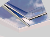 2500 x 2500 mm Electric Opening Glass Link Modular Skylight (1 Fixed 1 Opening)