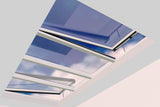 2500 x 5000 mm Electric Opening Glass Link Modular Skylight (2 Fixed 2 Opening)