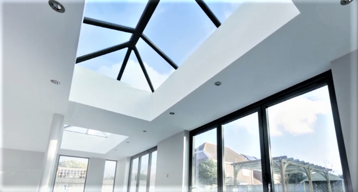 1200 x 2500 mm Stratus Aluminium Roof Lantern Style 5 (Traditional)