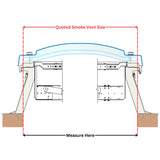 1650 x 1650 mm Smoke Vent Rooflight by Mardome