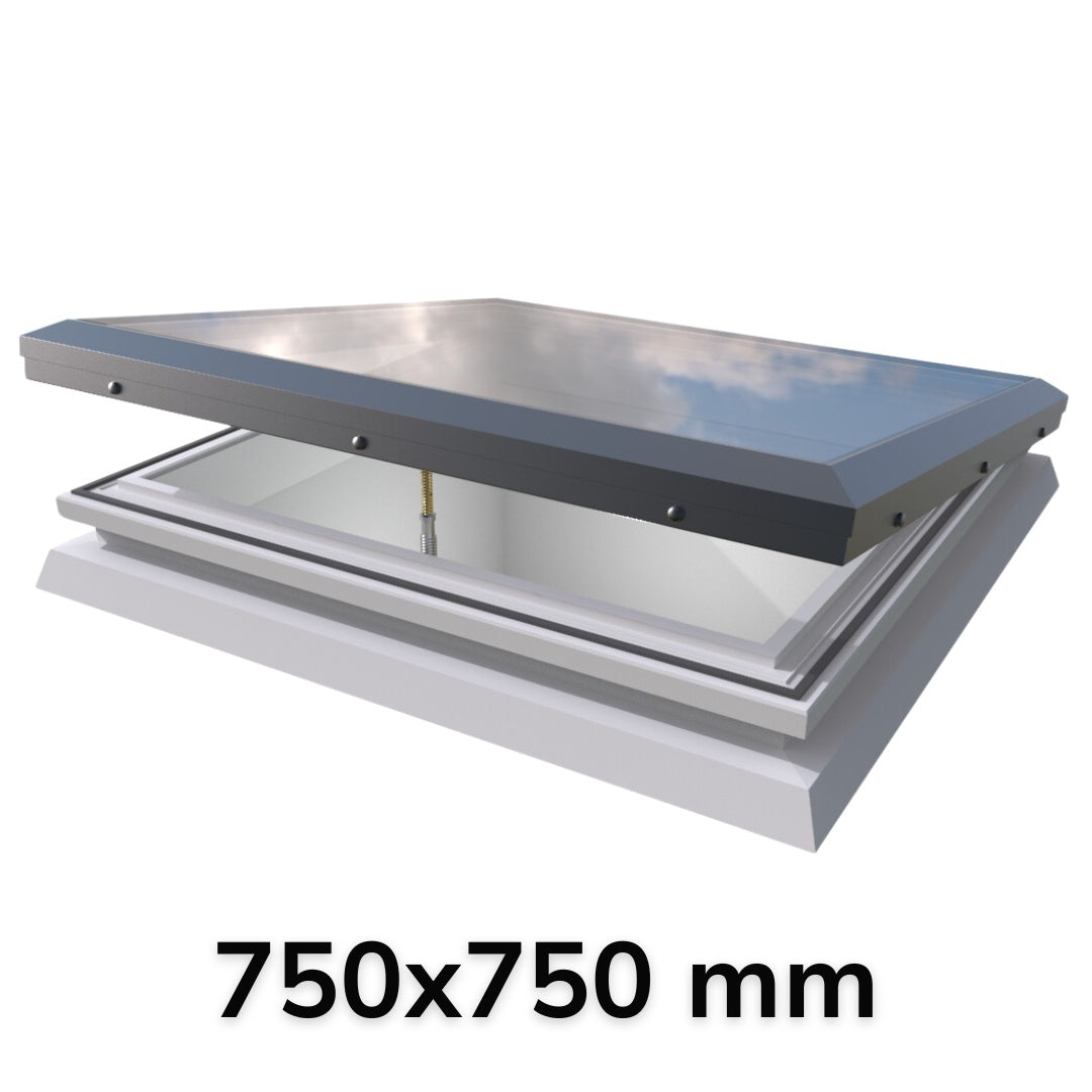 750 x 750 mm Brett Martin Manual Opening Flat Roof Skylight