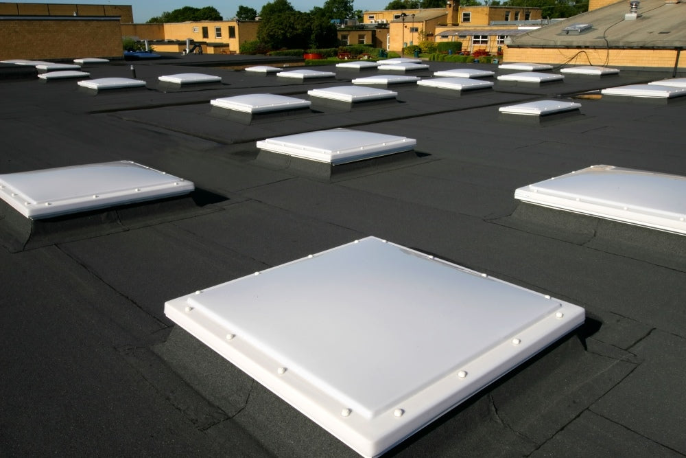 1050 x 1050 mm Polycarbonate Fixed Dome Rooflight by Mardome Trade