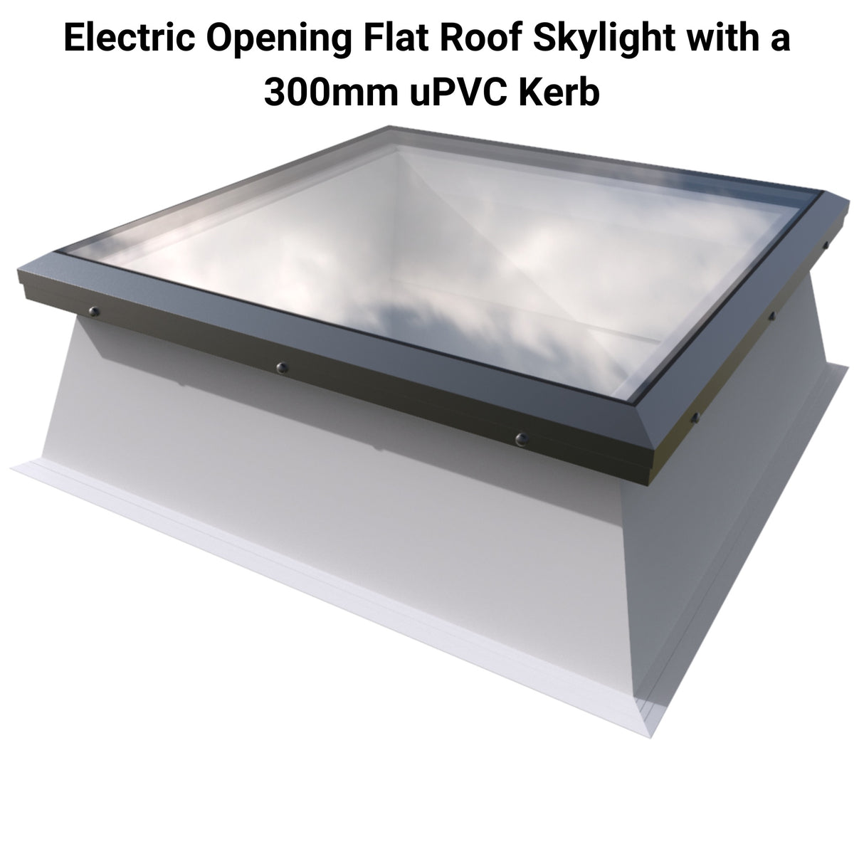 1000 x 1000 mm Brett Martin Electric Opening Flat Roof Skylight