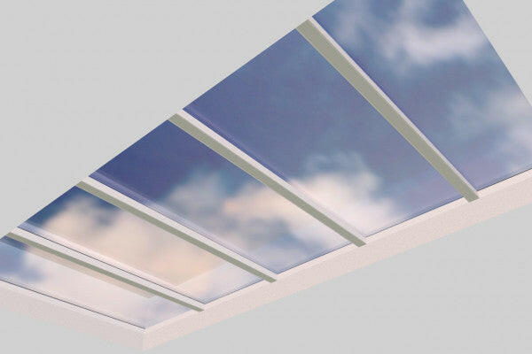 3000 x 6000 mm Fixed Glass Link Modular Skylight (5 Fixed 0 Opening)