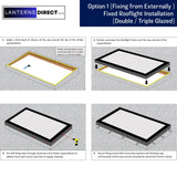 1000 x 1000 mm LD Framed Flat Roof Skylight