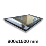 800 x 1500 mm LD Frameless Triple Glazed Flat Roof Skylight