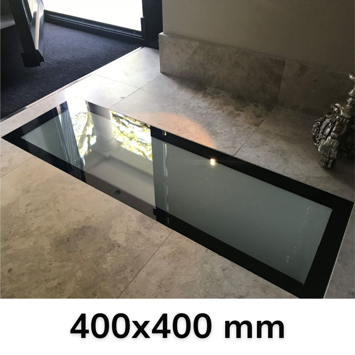 400 x 400 mm Frameless Walk-on Skylight