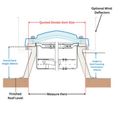 1050 x 1050 mm Smoke Vent Rooflight by Mardome