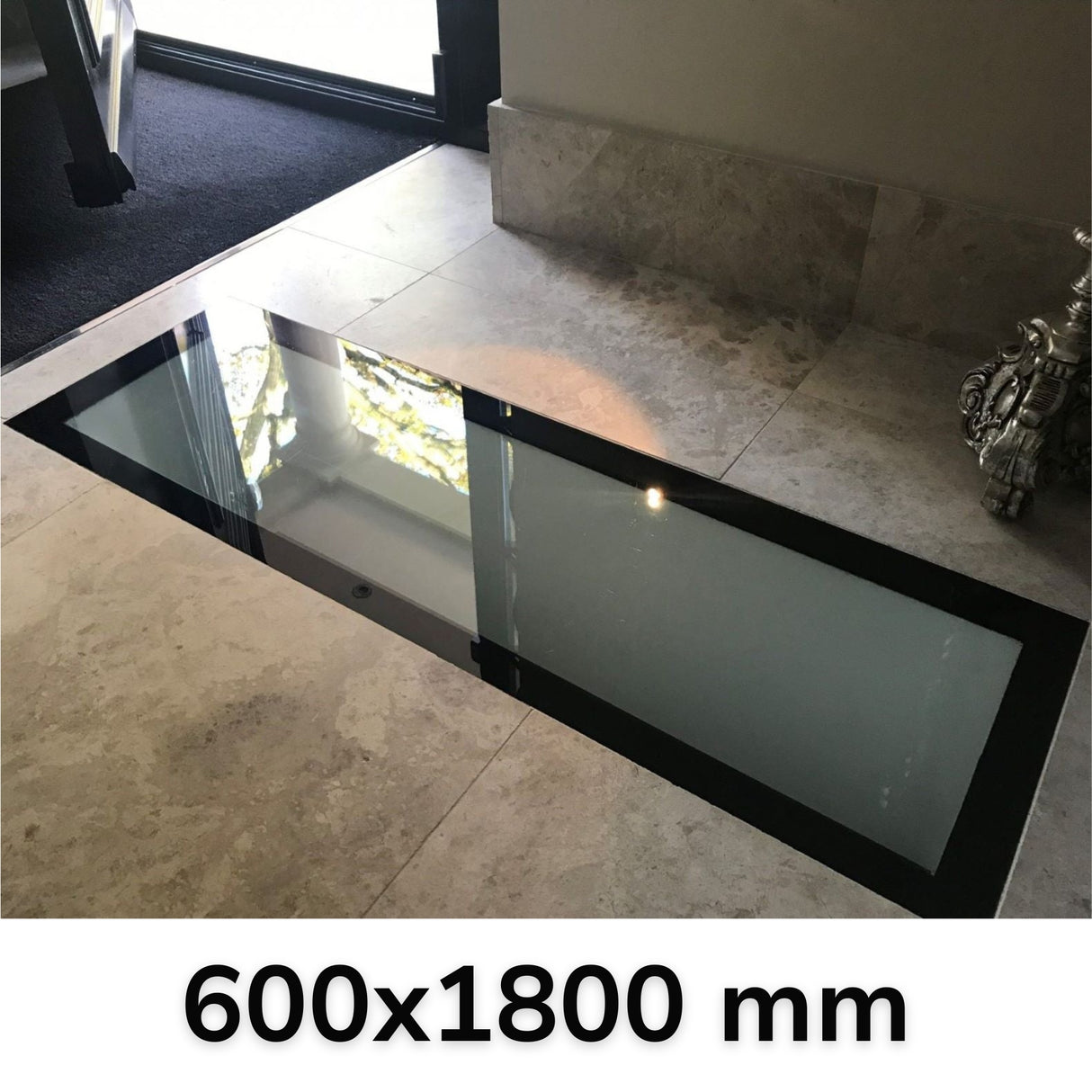 600 x 1800 mm Frameless Walk-on Skylight