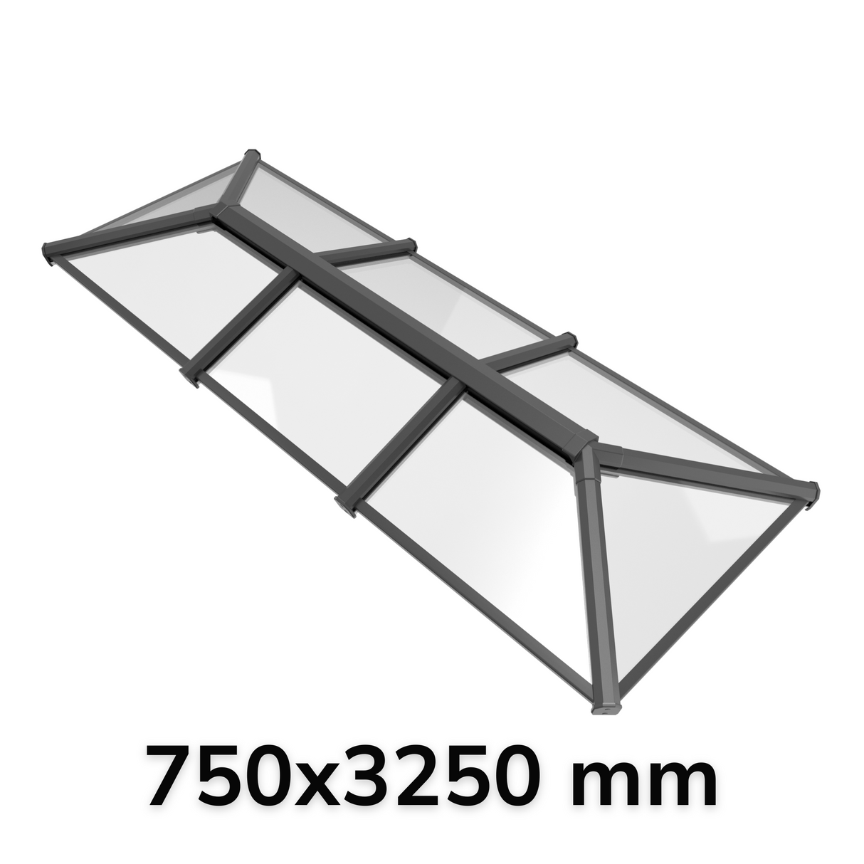 750 x 3250 mm Stratus Aluminium Roof Lantern Style 3 (Traditional)