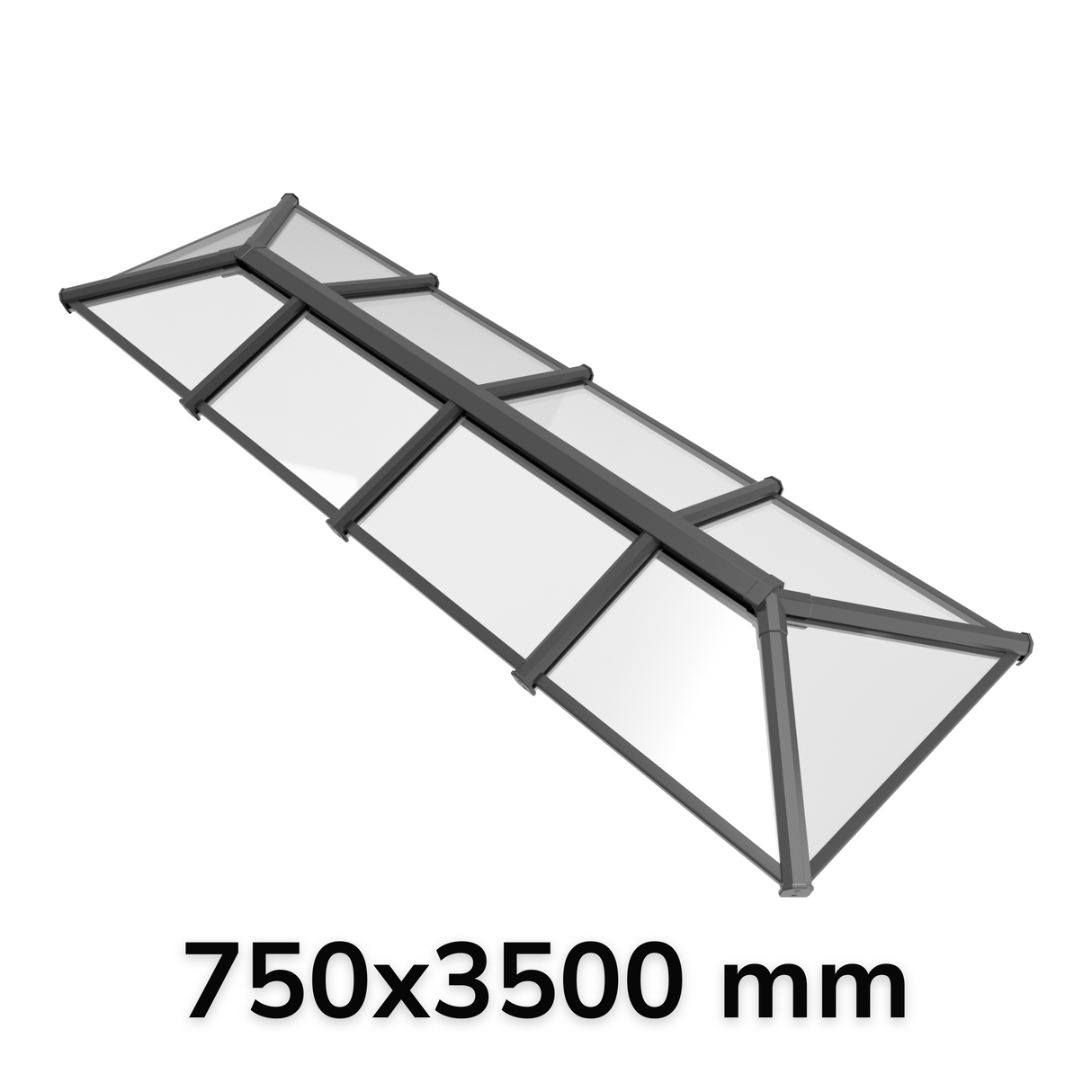 750 x 3500 mm Stratus Aluminium Roof Lantern Style 6 (Traditional)