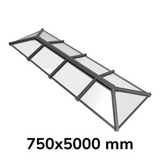 750 x 5000 mm Stratus Aluminium Roof Lantern Style 6 (Traditional)