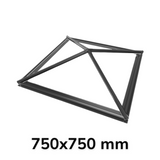 750 x 750 mm Stratus Aluminium Roof Lantern Style 8 (Pyramid)