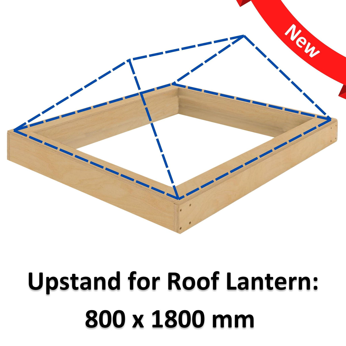 800 x 1800 mm Insulated Upstand for Roof Lantern