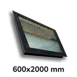 600 x 2000 mm LD Frameless Triple Glazed Pitched Roof Skylight