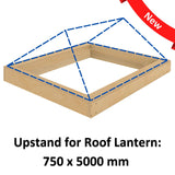 750 x 5000 mm Insulated Upstand for Roof Lantern