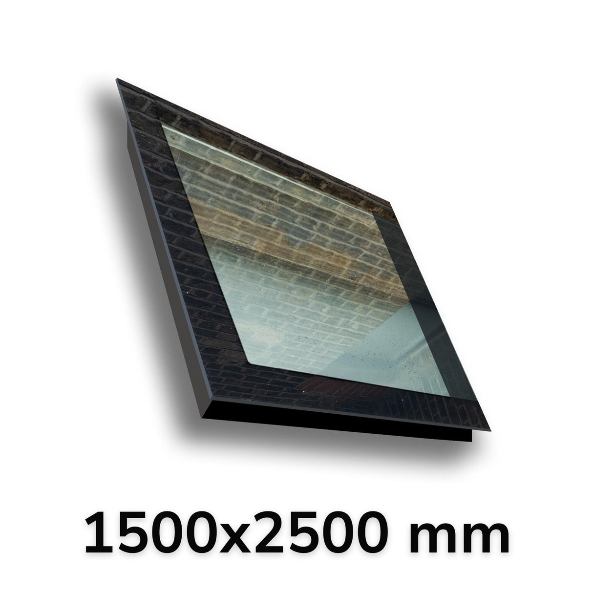 1500 x 2500 mm LD Frameless Triple Glazed Pitched Roof Skylight