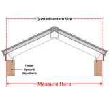 1000 x 1500 mm Brett Martin Contemporary Roof Lantern