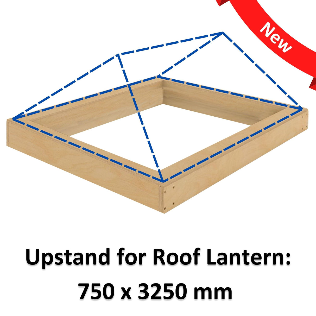 750 x 3250 mm Insulated Upstand for Roof Lantern