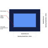 Custom Size Frameless Triple Glazed Flat and Pitched Roof Skylight Online Calculator